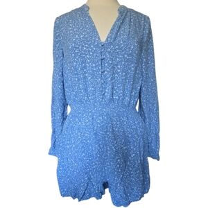 AS IS Cotton On Blue Floral Viscose Romper
